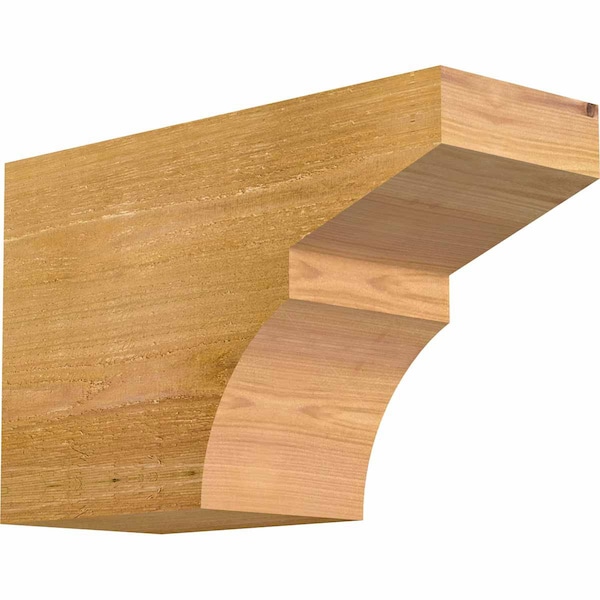 Ekena Millwork Monterey Rough Sawn Rafter Tail, Western Red Cedar, 6"W x 10"H x 16"L RFT06X10X16MON00RWR - main